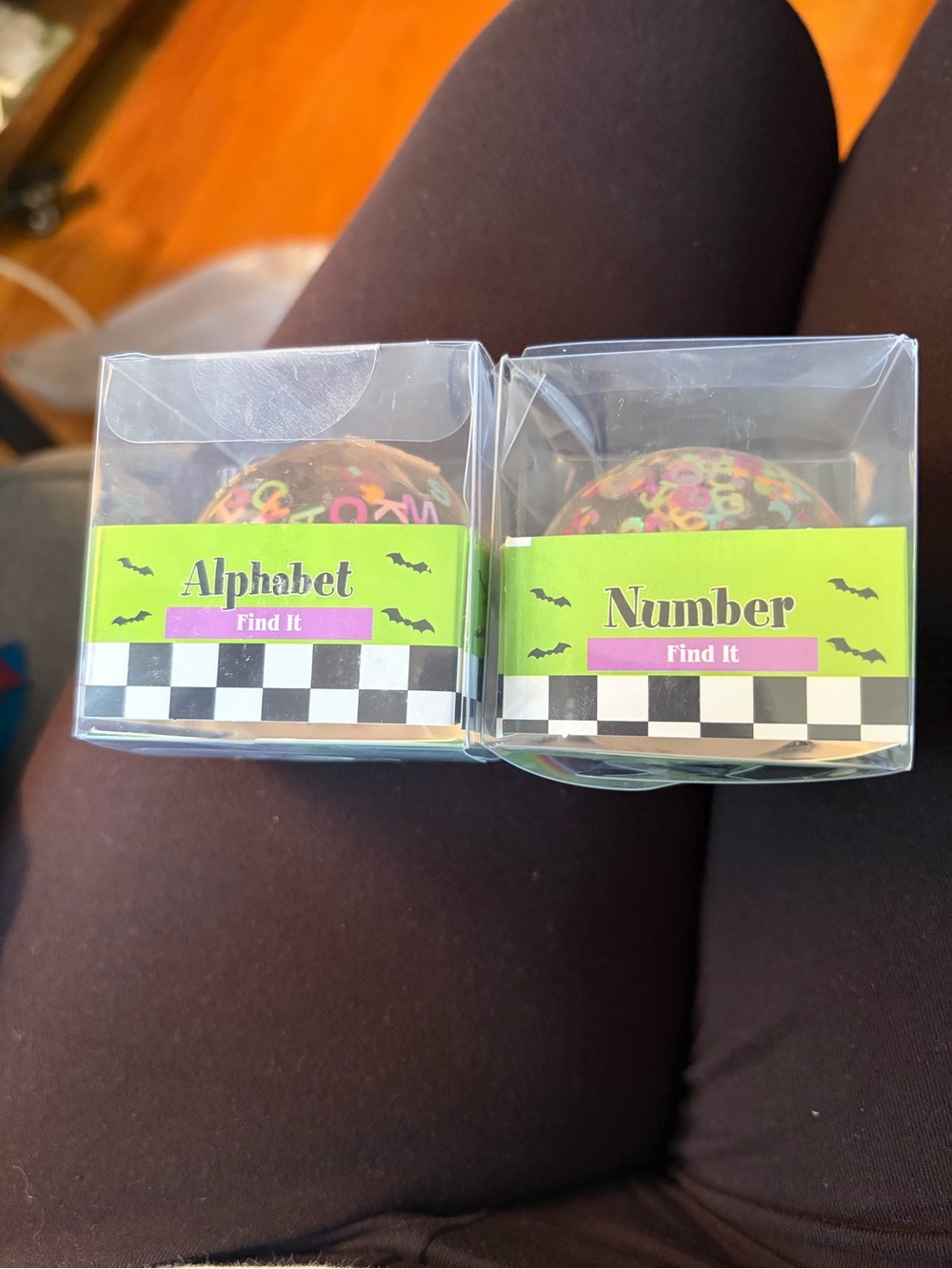 Alphabet & Number Find It Party Balls - Neon Multicolor squeeezy